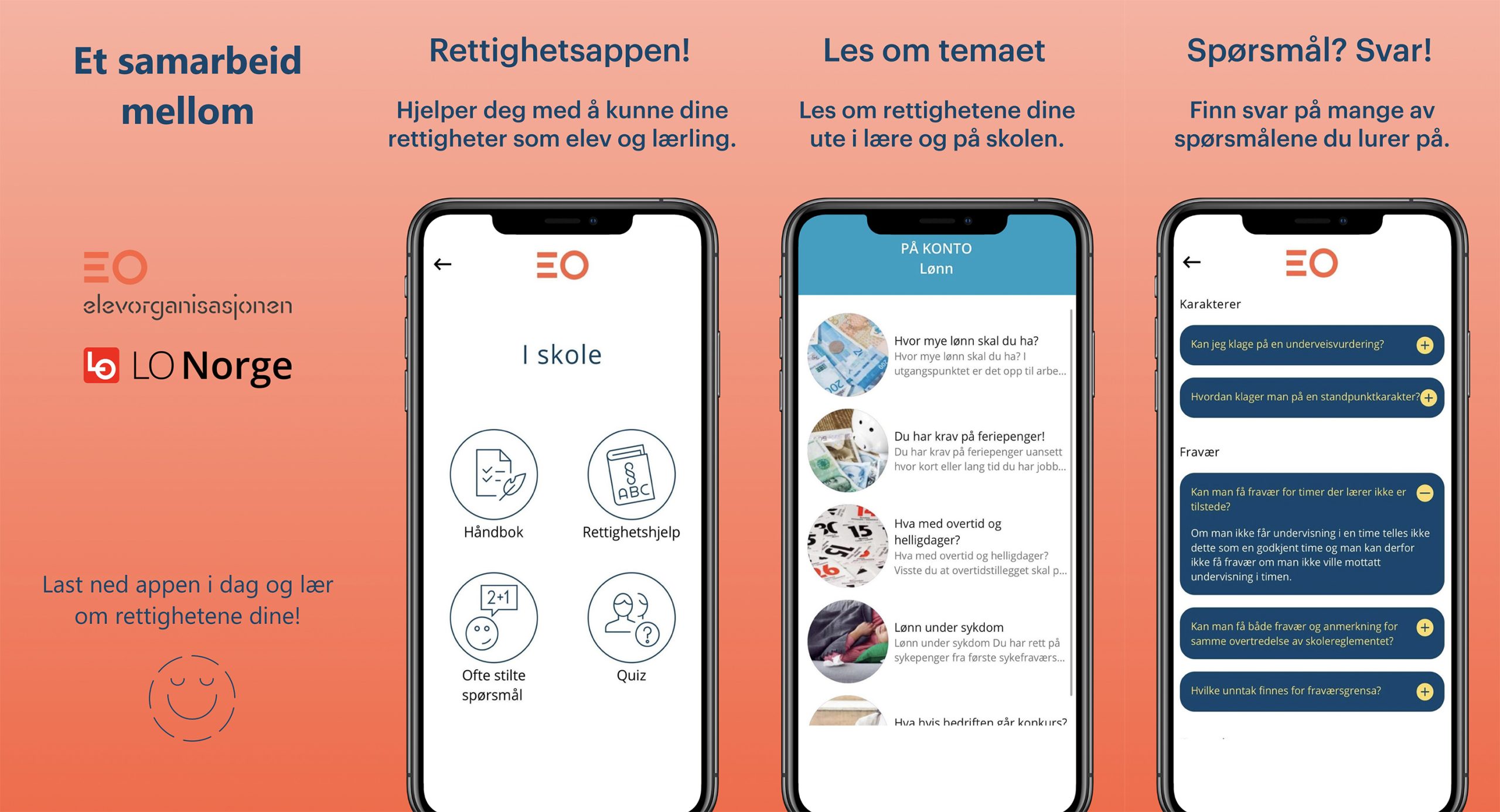 Rettighets appen android IOS